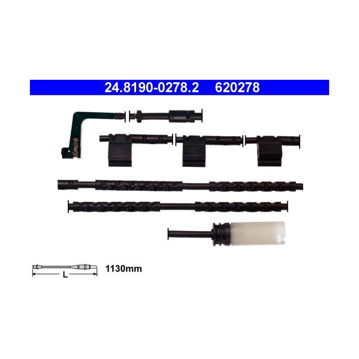 įspėjimo kontaktas, stabdžių trinkelių susidėvėjimas ATE 24.8190-0278.2