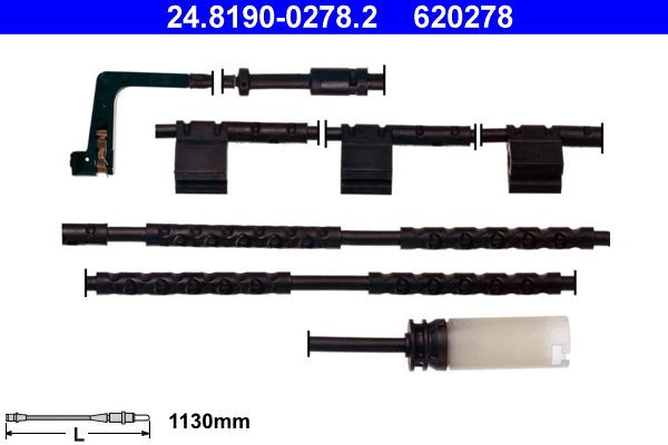įspėjimo kontaktas, stabdžių trinkelių susidėvėjimas ATE 24.8190-0278.2