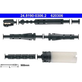 įspėjimo kontaktas, stabdžių trinkelių susidėvėjimas ATE 24.8190-0306.2