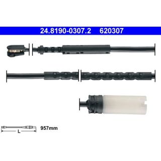 įspėjimo kontaktas, stabdžių trinkelių susidėvėjimas ATE 24.8190-0307.2