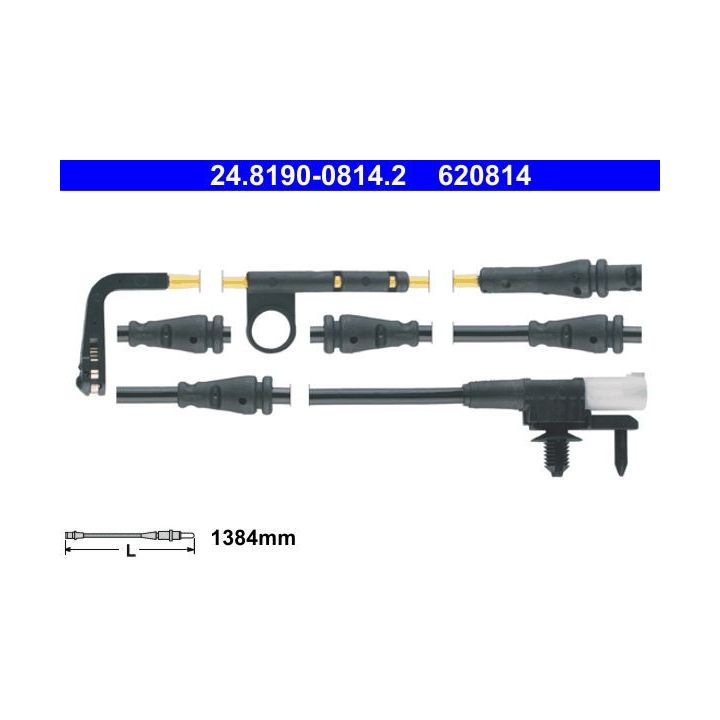 įspėjimo kontaktas, stabdžių trinkelių susidėvėjimas ATE 24.8190-0814.2