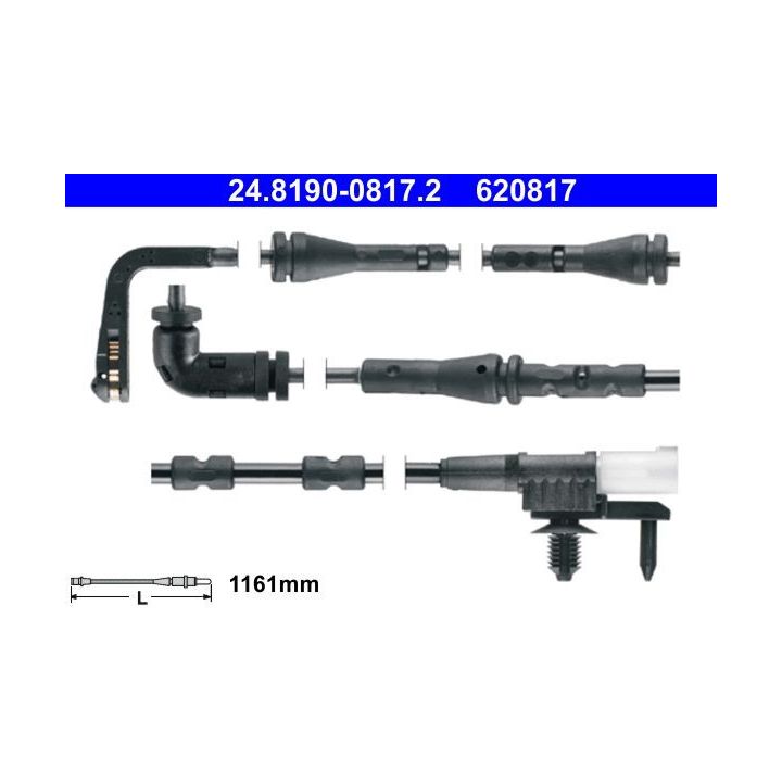 įspėjimo kontaktas, stabdžių trinkelių susidėvėjimas ATE 24.8190-0817.2