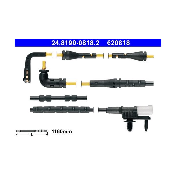 įspėjimo kontaktas, stabdžių trinkelių susidėvėjimas ATE 24.8190-0818.2