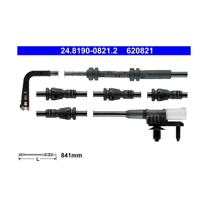 įspėjimo kontaktas, stabdžių trinkelių susidėvėjimas ATE 24.8190-0821.2