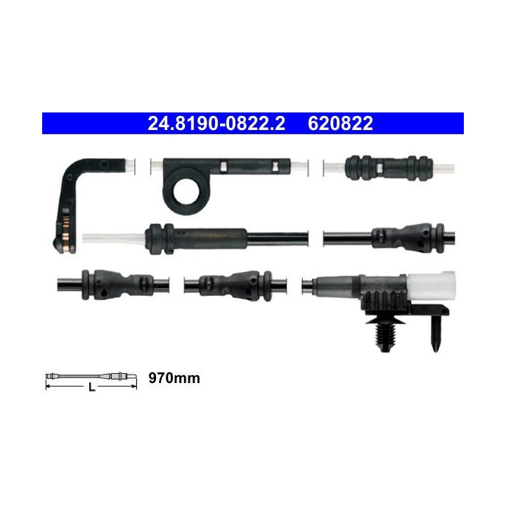 įspėjimo kontaktas, stabdžių trinkelių susidėvėjimas ATE 24.8190-0822.2