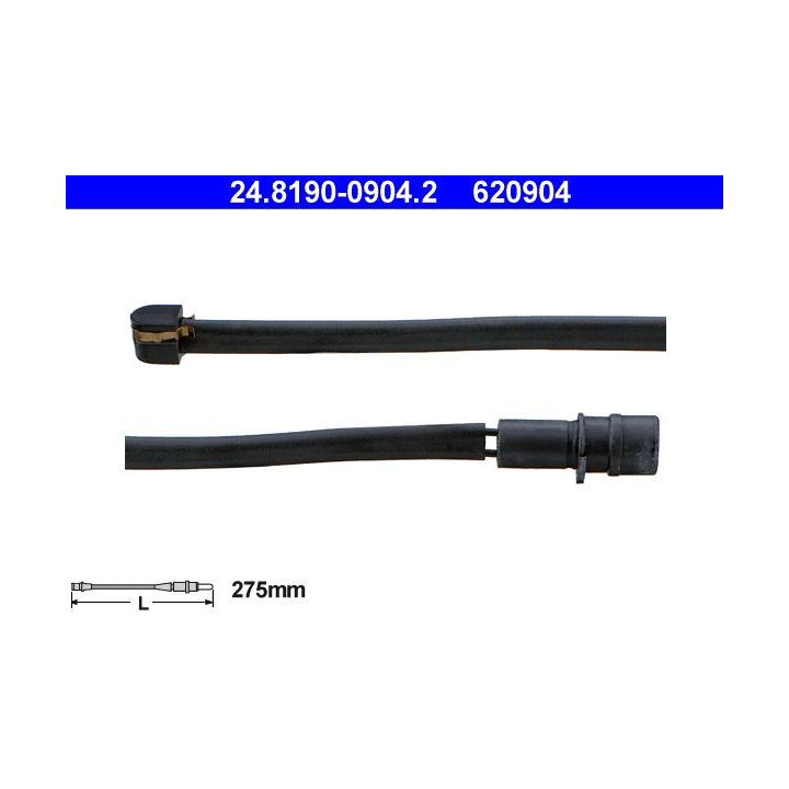 įspėjimo kontaktas, stabdžių trinkelių susidėvėjimas ATE 24.8190-0904.2