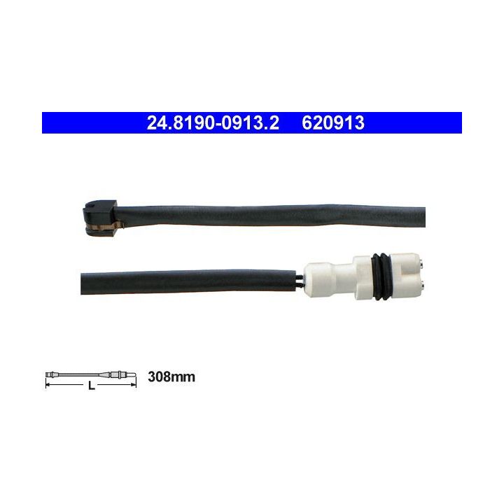 įspėjimo kontaktas, stabdžių trinkelių susidėvėjimas ATE 24.8190-0913.2