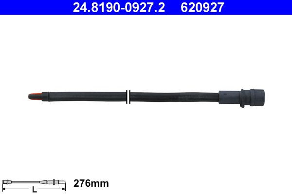 įspėjimo kontaktas, stabdžių trinkelių susidėvėjimas ATE 24.8190-0927.2