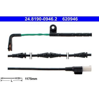 įspėjimo kontaktas, stabdžių trinkelių susidėvėjimas ATE 24.8190-0946.2