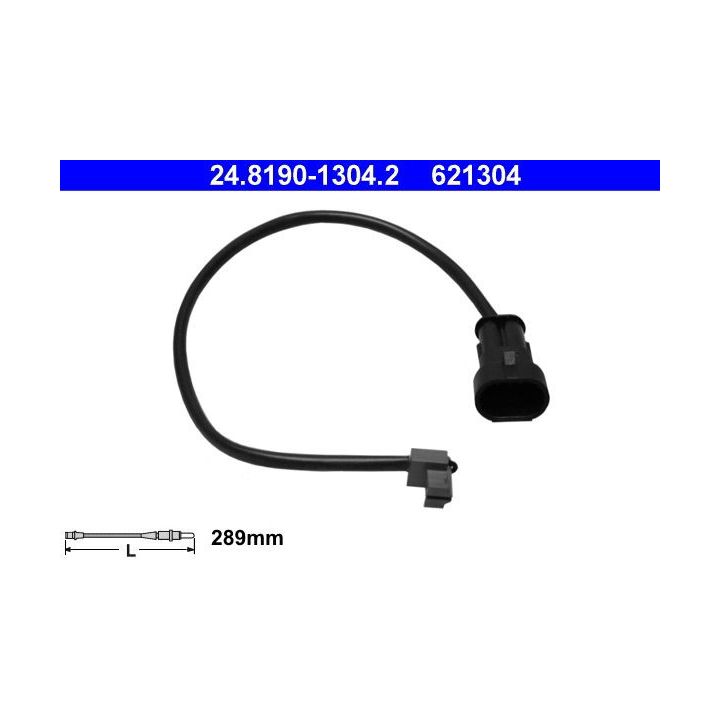 įspėjimo kontaktas, stabdžių trinkelių susidėvėjimas ATE 24.8190-1304.2