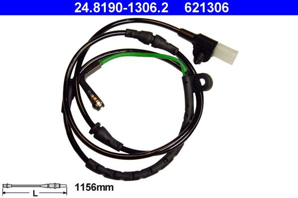 įspėjimo kontaktas, stabdžių trinkelių susidėvėjimas ATE 24.8190-1306.2