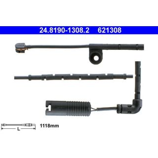 įspėjimo kontaktas, stabdžių trinkelių susidėvėjimas ATE 24.8190-1308.2