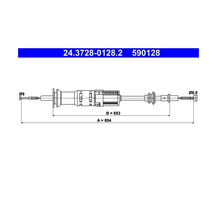 Sankabos trosas ATE 24.3728-0128.2
