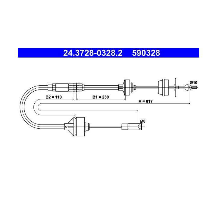 Sankabos trosas ATE 24.3728-0328.2