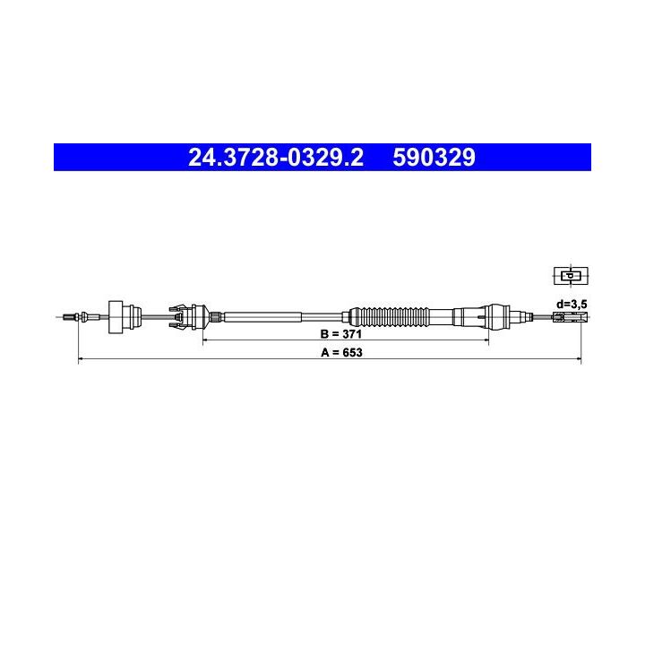 Sankabos trosas ATE 24.3728-0329.2
