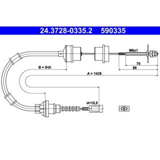 Sankabos trosas ATE 24.3728-0335.2