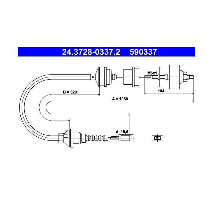Sankabos trosas ATE 24.3728-0337.2