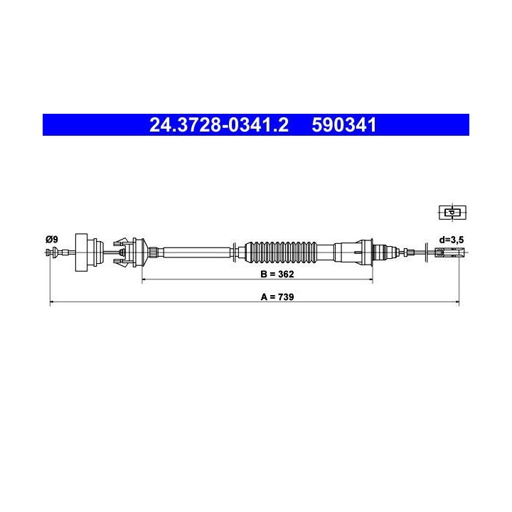 Sankabos trosas ATE 24.3728-0341.2