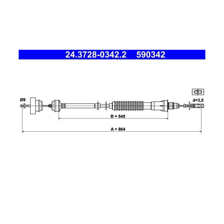Sankabos trosas ATE 24.3728-0342.2