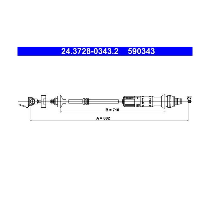 Sankabos trosas ATE 24.3728-0343.2
