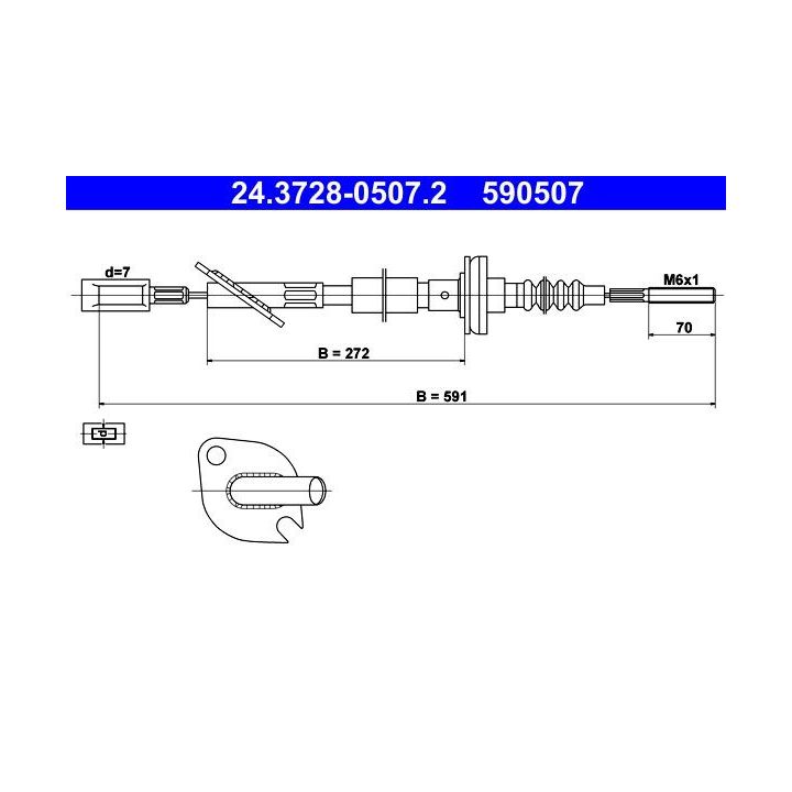 Sankabos trosas ATE 24.3728-0507.2