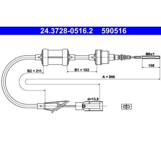 Sankabos trosas ATE 24.3728-0516.2