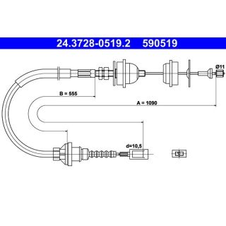 Sankabos trosas ATE 24.3728-0519.2