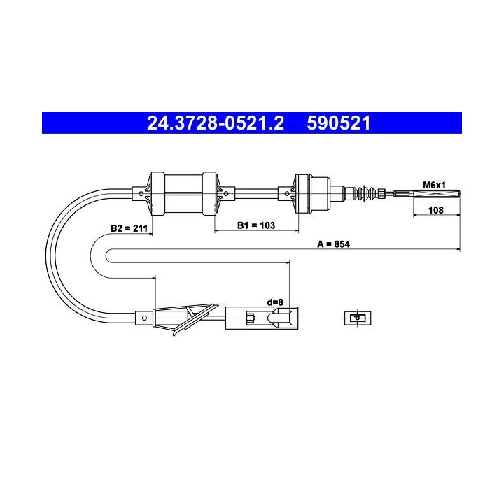 Sankabos trosas ATE 24.3728-0521.2