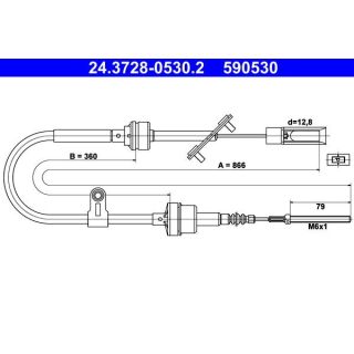 Sankabos trosas ATE 24.3728-0530.2