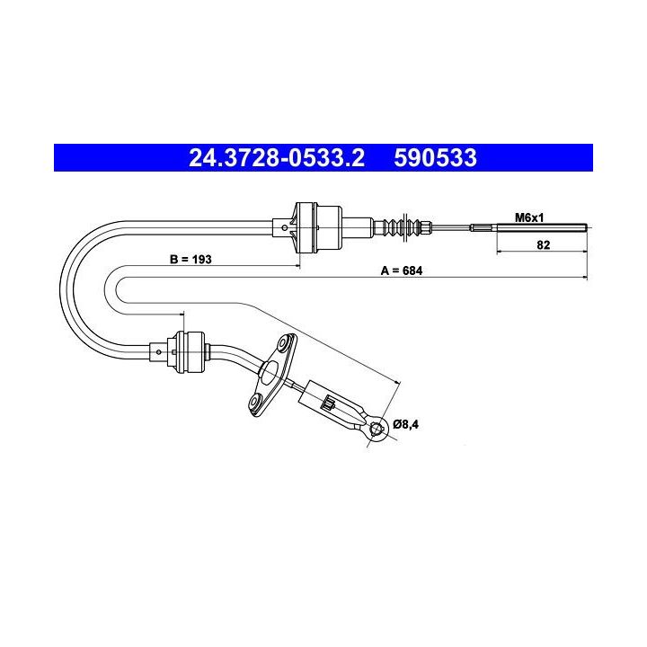 Sankabos trosas ATE 24.3728-0533.2