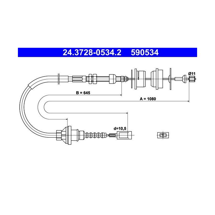 Sankabos trosas ATE 24.3728-0534.2