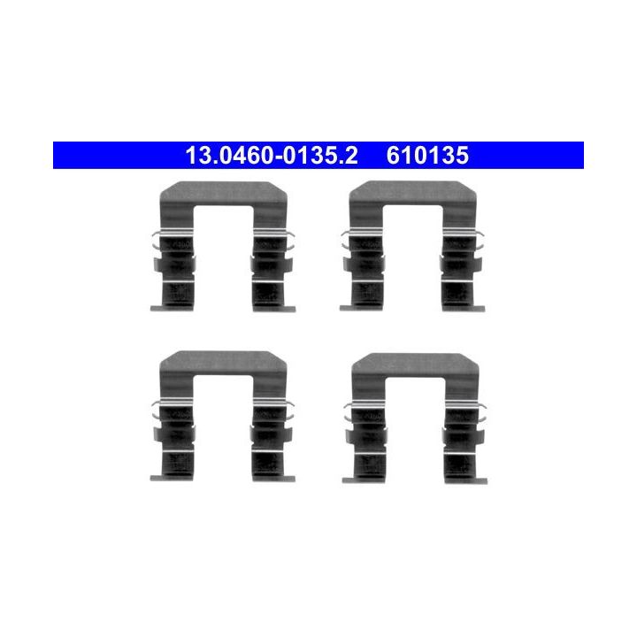 Priedų komplektas, diskinių stabdžių trinkelės ATE 13.0460-0135.2