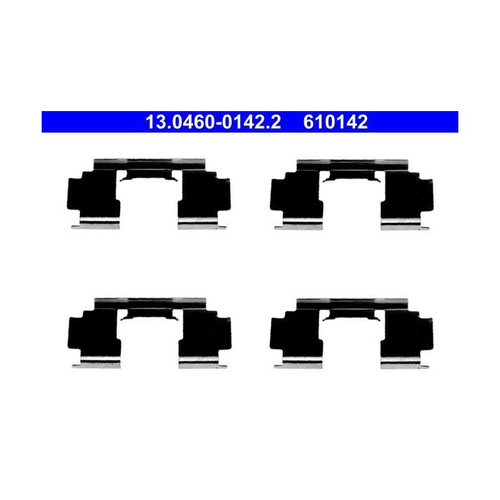 Priedų komplektas, diskinių stabdžių trinkelės ATE 13.0460-0142.2