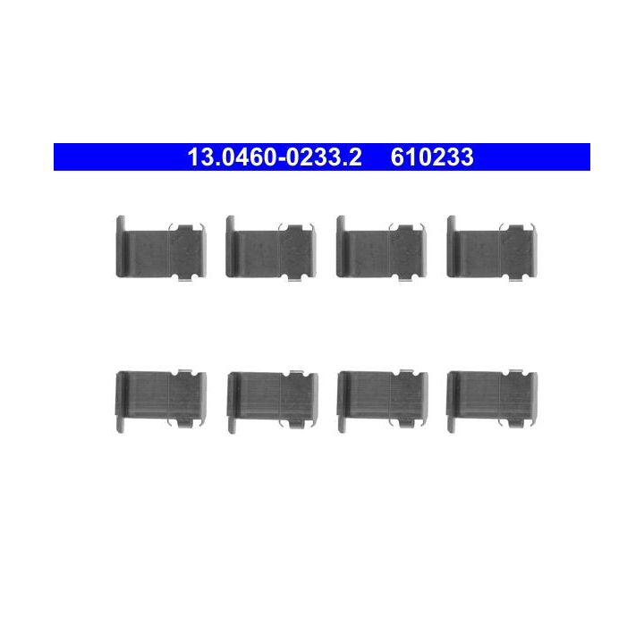 Priedų komplektas, diskinių stabdžių trinkelės ATE 13.0460-0233.2