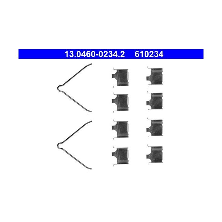 Priedų komplektas, diskinių stabdžių trinkelės ATE 13.0460-0234.2
