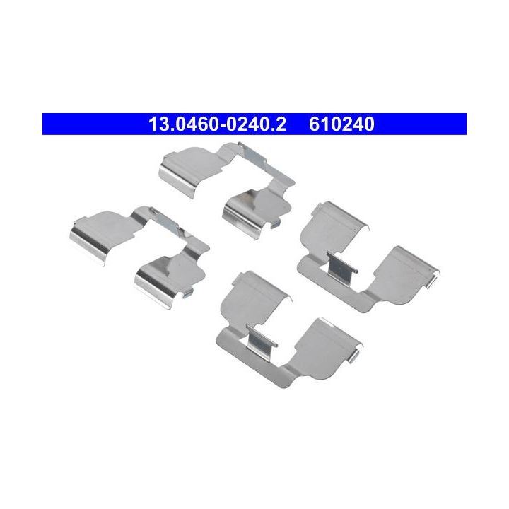 Priedų komplektas, diskinių stabdžių trinkelės ATE 13.0460-0240.2