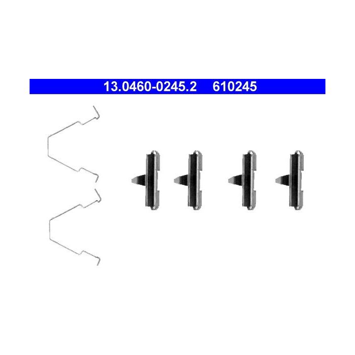 Priedų komplektas, diskinių stabdžių trinkelės ATE 13.0460-0245.2