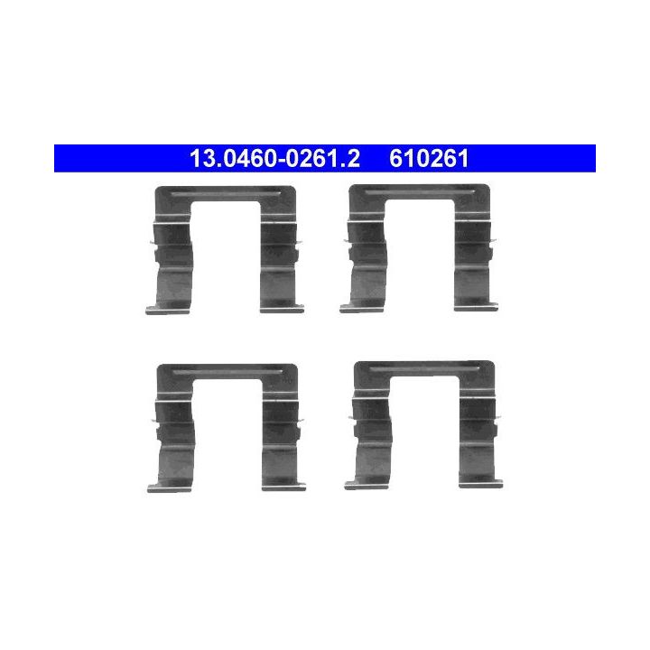 Priedų komplektas, diskinių stabdžių trinkelės ATE 13.0460-0261.2