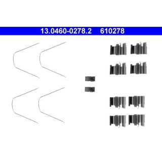 Priedų komplektas, diskinių stabdžių trinkelės ATE 13.0460-0278.2