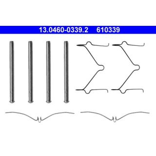 Priedų komplektas, diskinių stabdžių trinkelės ATE 13.0460-0339.2