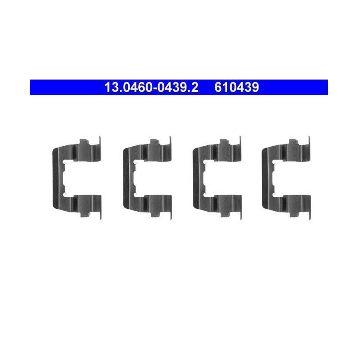 Priedų komplektas, diskinių stabdžių trinkelės ATE 13.0460-0439.2