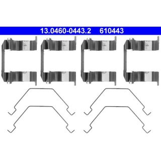 Priedų komplektas, diskinių stabdžių trinkelės ATE 13.0460-0443.2