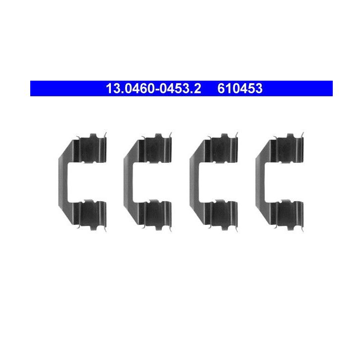 Priedų komplektas, diskinių stabdžių trinkelės ATE 13.0460-0453.2