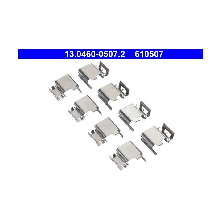 Priedų komplektas, diskinių stabdžių trinkelės ATE 13.0460-0507.2
