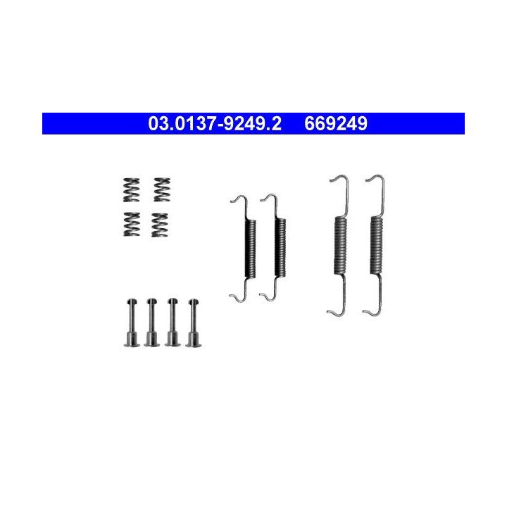 Priedų komplektas, stovėjimo stabdžių trinkelės ATE 03.0137-9249.2