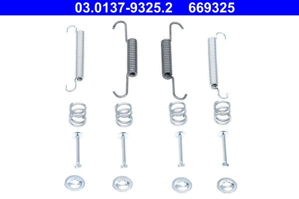 Priedų komplektas, stovėjimo stabdžių trinkelės ATE 03.0137-9325.2