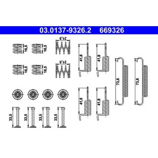 Priedų komplektas, stovėjimo stabdžių trinkelės ATE 03.0137-9326.2