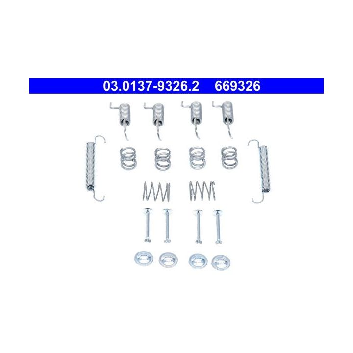 Priedų komplektas, stovėjimo stabdžių trinkelės ATE 03.0137-9326.2