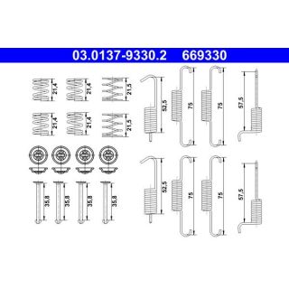 Priedų komplektas, stovėjimo stabdžių trinkelės ATE 03.0137-9330.2