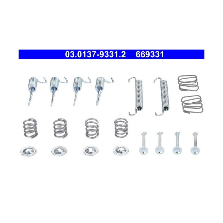 Priedų komplektas, stovėjimo stabdžių trinkelės ATE 03.0137-9331.2